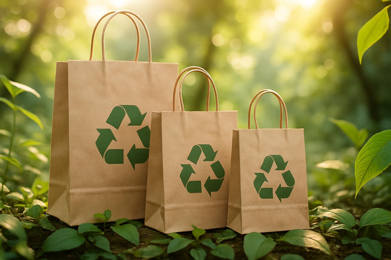 Mãos segurando um broto de planta, simbolizando sustentabilidade e meio ambiente