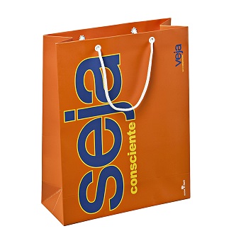 Sacolas personalizadas premium sacolas duplex