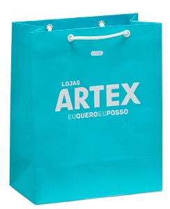 Sacola de Papel Kraft ou Reciclado para Óticas