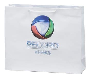 Sacolas de papel personalizadas de luxo com Hot Stamping, ideais para óticas
