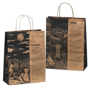 Sacolas personalizadas ecológicas sacolas personalizadas kraft rústicas