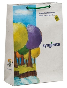 Sacolas Reciclado - opção ecológica de sacola de papel