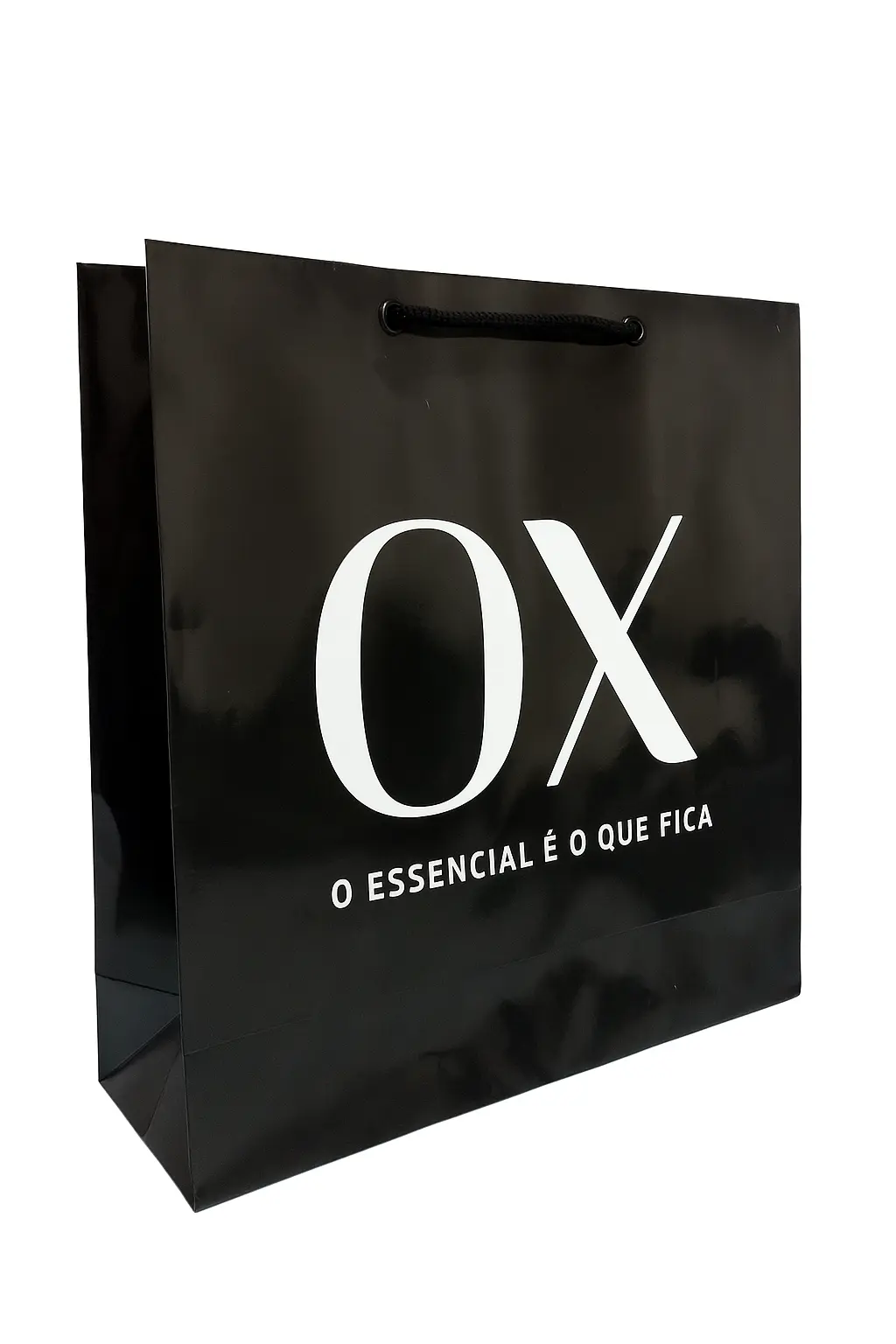 Sacola de luxo com papel vergê para boutique