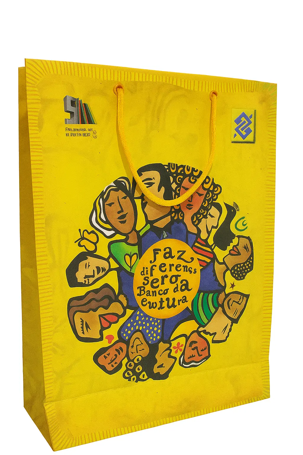 Sacola reciclada para marca de produtos orgânicos