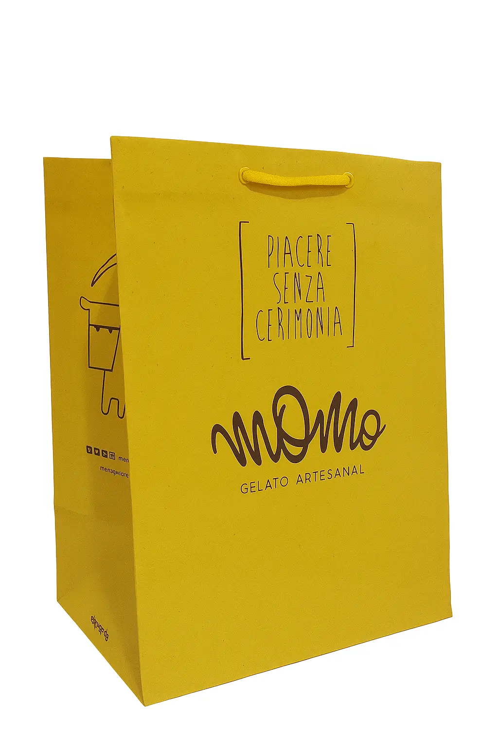 Impressão em sacola de papel reciclado para ONGs