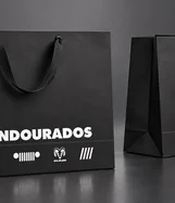 Ilustração de sacolas de papel duplex personalizadas